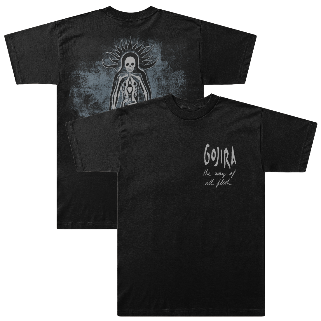 T-Shirt Gojira 'Sea Creature' - Noir - Gildan Heavy Cotton - Tarifs Douaniers Inclus - Neuf Sans Étiquettes