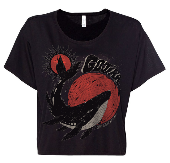 Whale Sun Moon Crop Top (S)